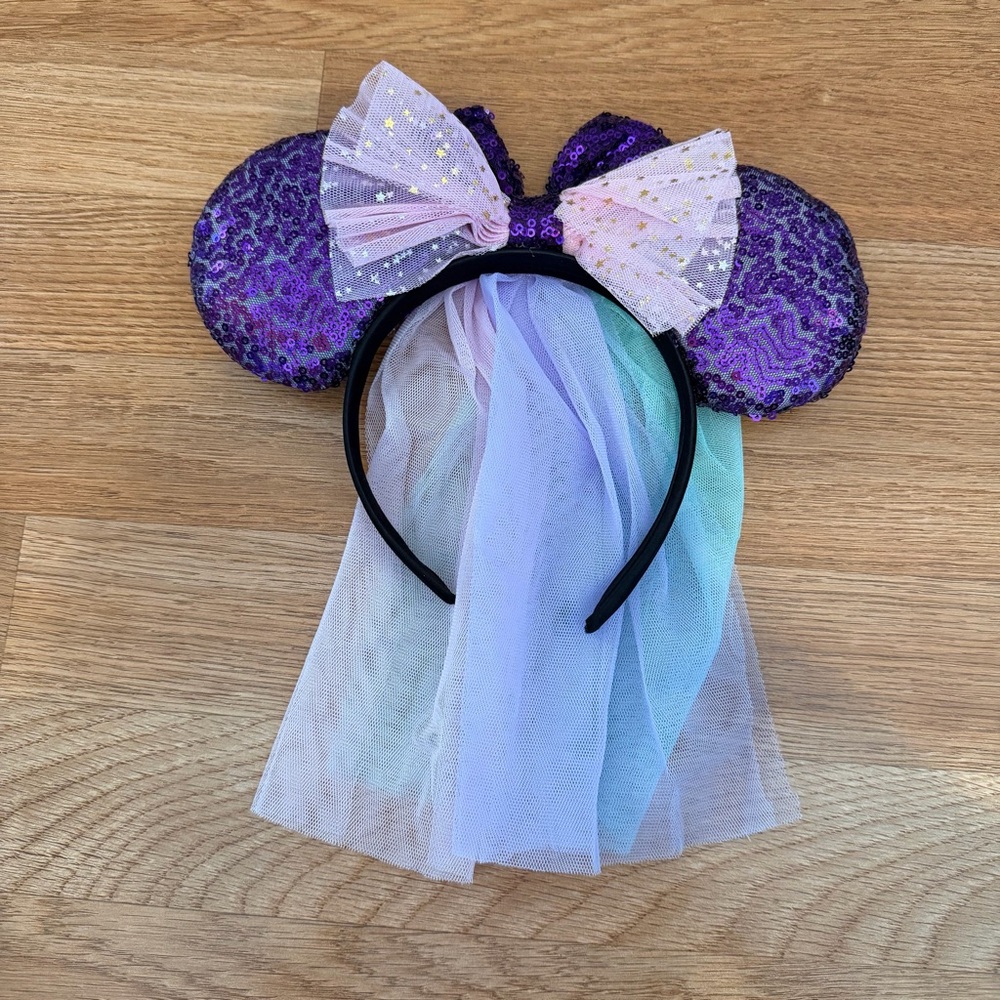 Mickey Mouse Ears Headband with Veil